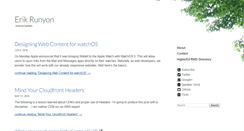 Desktop Screenshot of erikrunyon.com